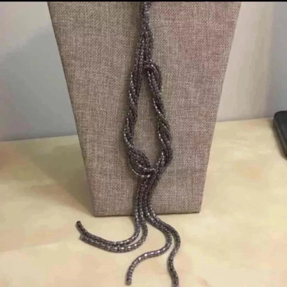 3/$25 ** Silver Snake Chain Long Necklace NWOT